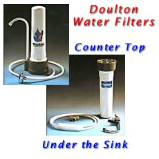 doulton countertop and under sink water filters